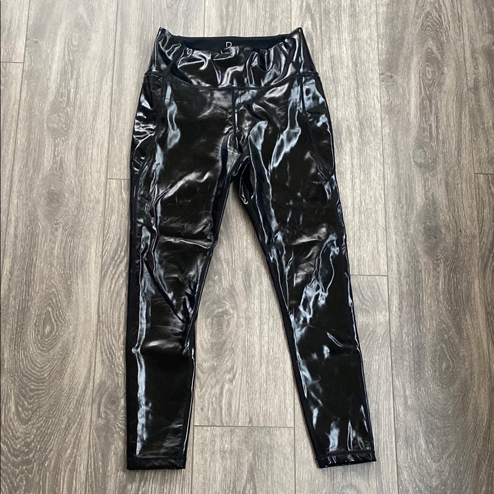 RUDSAK - Black Patent Leather High Rise Leggings - Size S